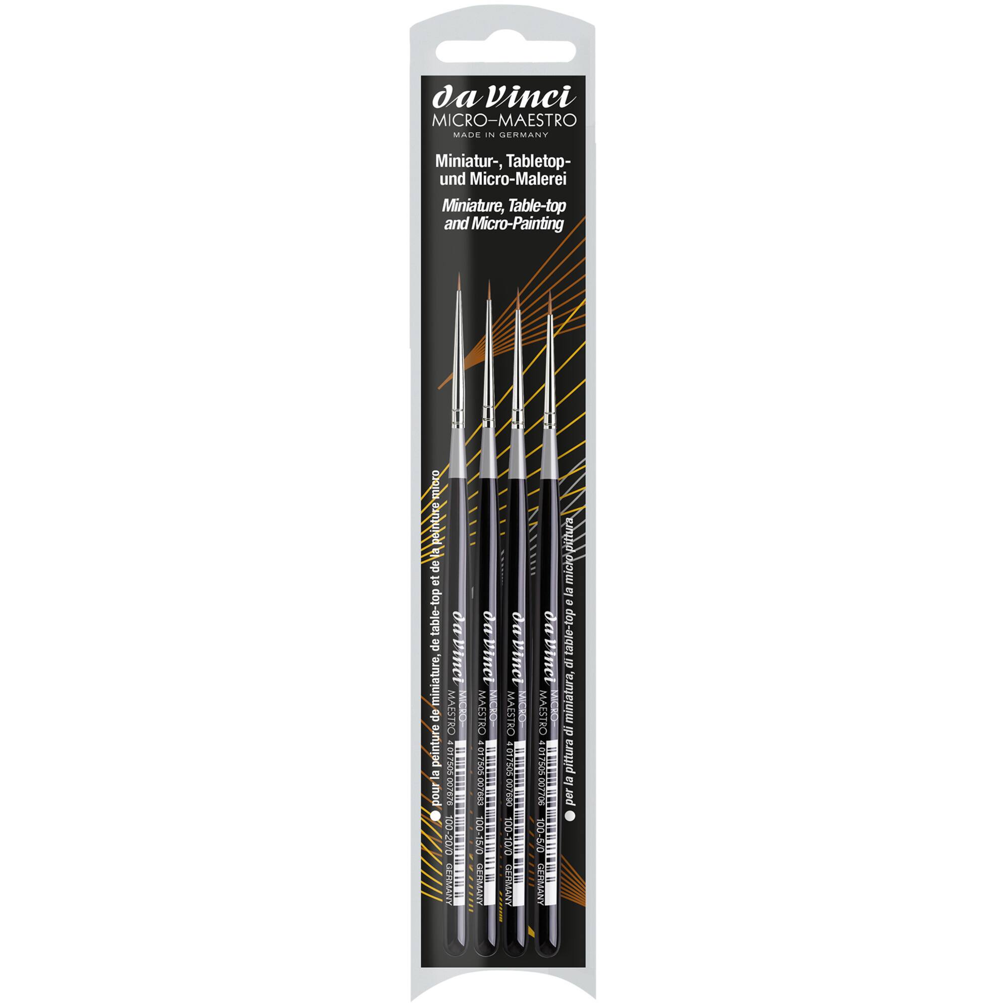 da Vinci MICRO-MAESTRO Series 100 4 Piece Brush Set